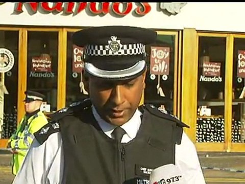 Four police officers stabbed in north-east London