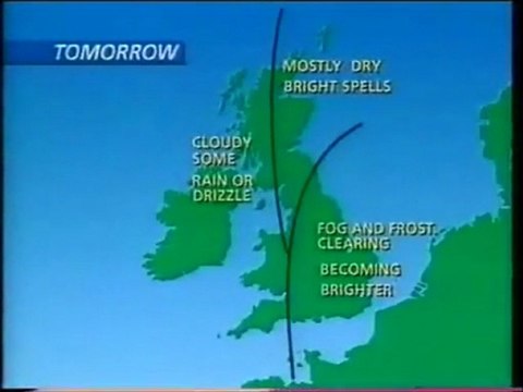 BBC1 Closedown, Tuesday 22nd December 1987