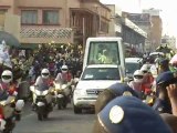 Le pape Benoît XVI accueilli dans la joie au Bénin