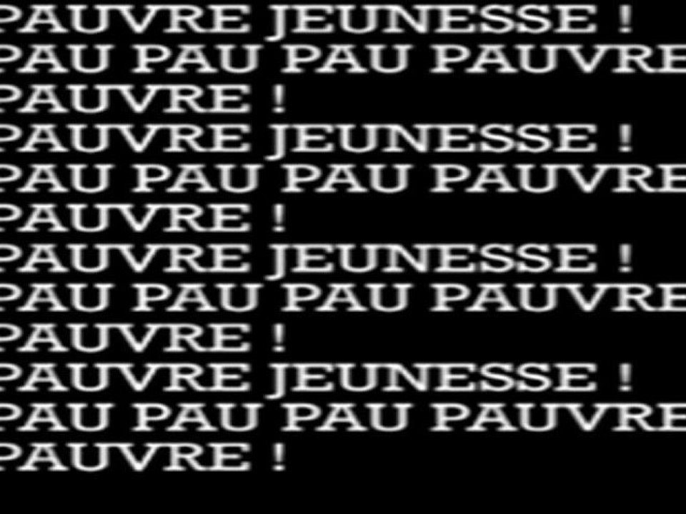 PAUVRE JEUNESSE-Francois Ville