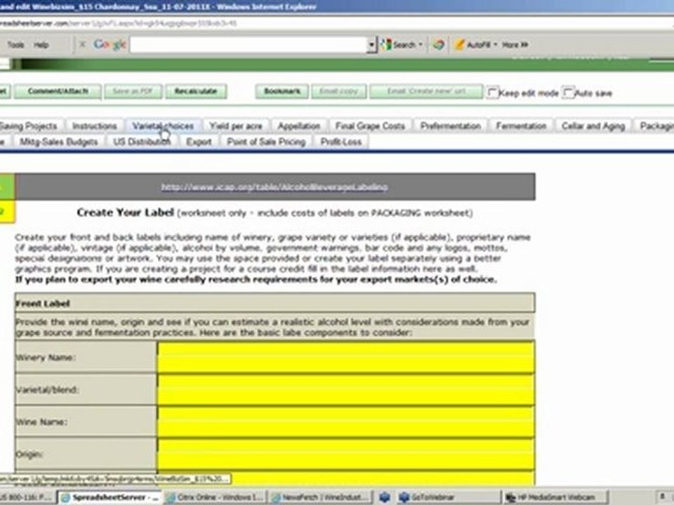 Webinar Saturday morning 9:00, November 19_ SSU Wine Business