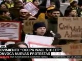Movimiento Ocupa Wall Street convoca nuevas protestas