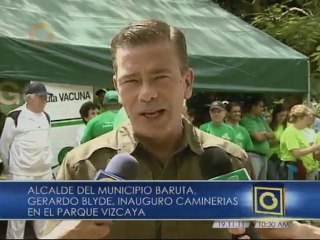 Inauguran caminerías en parque del municipio Baruta