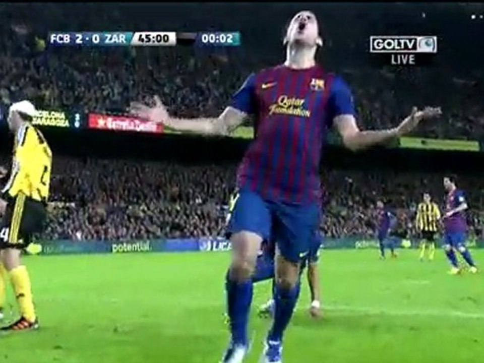 Barcelona VS Zaragosa 4-0 Highlights HD 19.11.2011