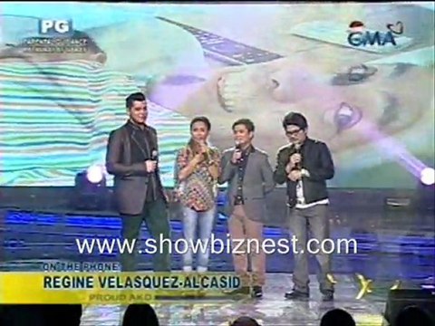 Nathaniel James Velasquez Alcasid and Regine Velasquez on Party Pilipinas