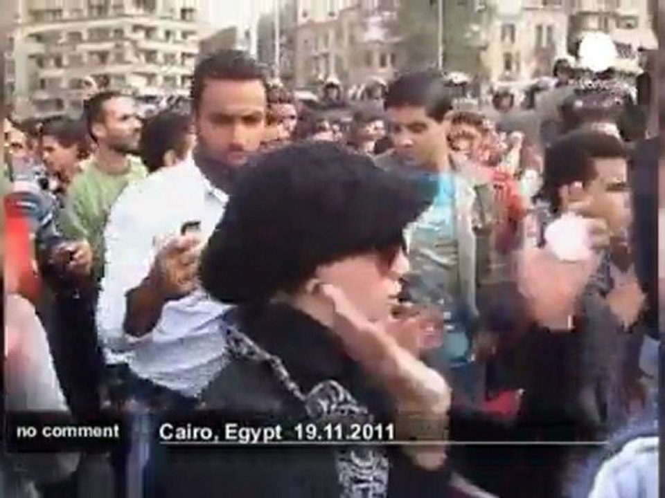 Clashes in Cairo's Tahrir Square - no comment