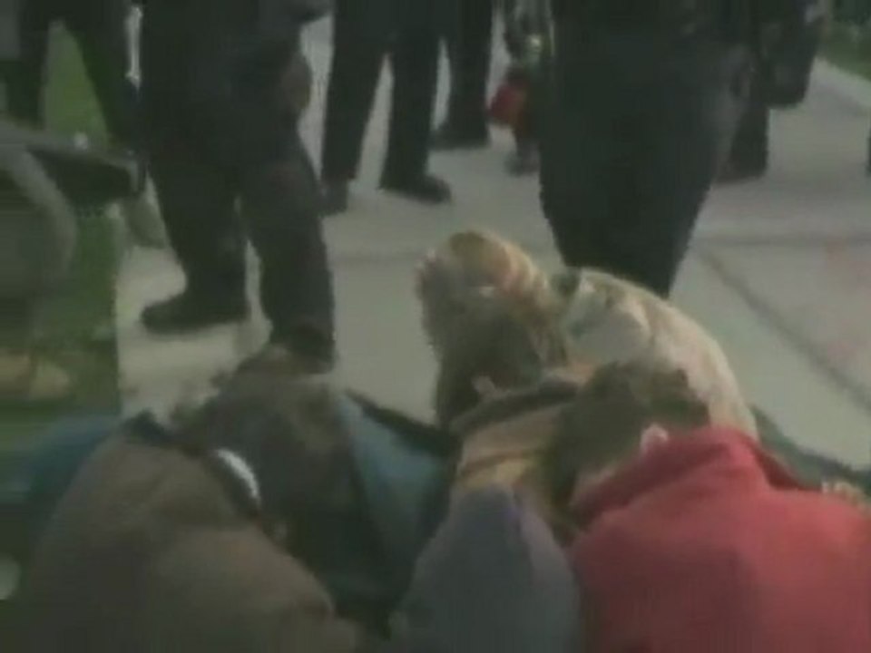 Police pepper spray California student protesters