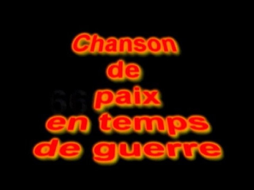 chanson de paix en temps de guerre par Jean Martin