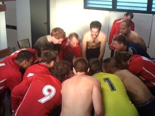 Joie dans le vestiaire.