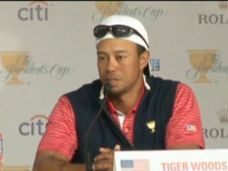 Presidents Cup - La felicita' di Tiger Woods