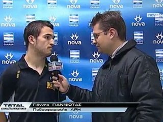 10η ΟΦΗ ΑΡΗΣ 0-1 ΔΗΛΩΣΕΙΣ ΓΙΑΝΝΙΩΤΑ