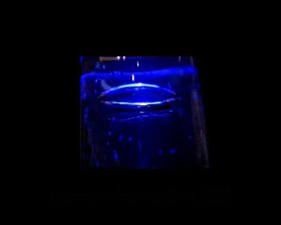 luminaire à leds, colonnes d'eau à bulles annulaires