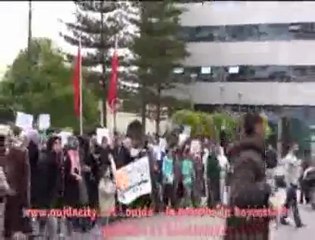 مسيرة بمدينة وجدة  للمقاطعين للانتخابات التشريعية التي ستجري يوم 25/11/2011