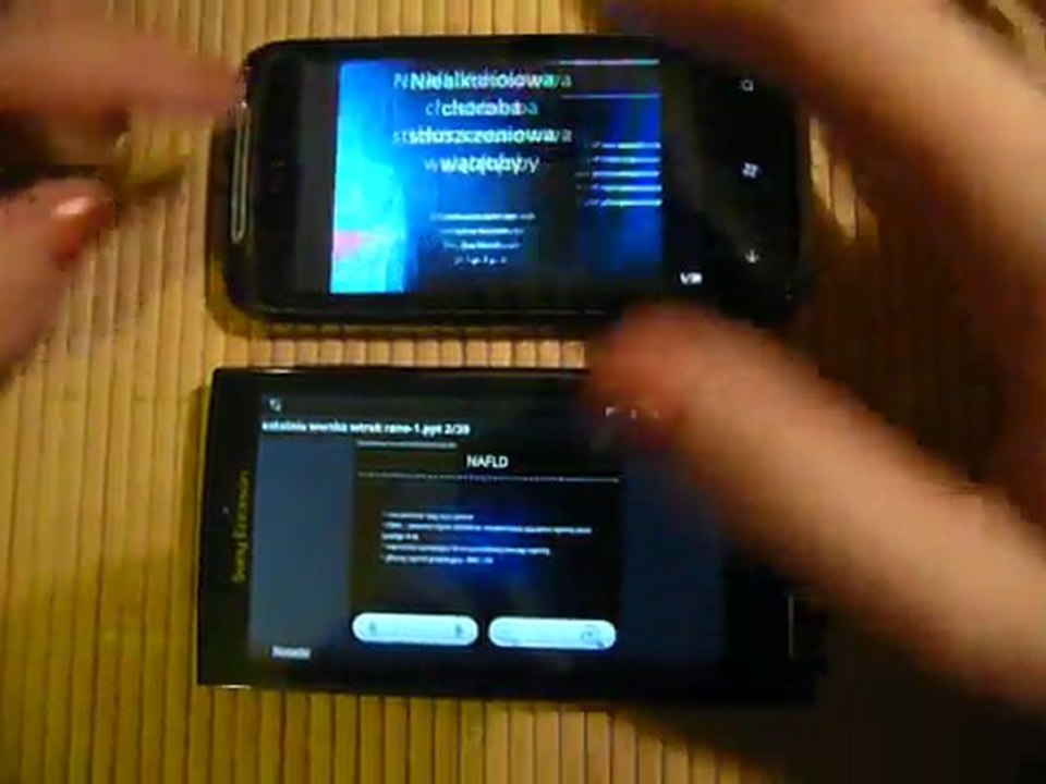 porównanie htc mozart i xperii x10