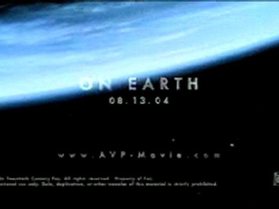 Alien Vs Predator (Movie Trailer)