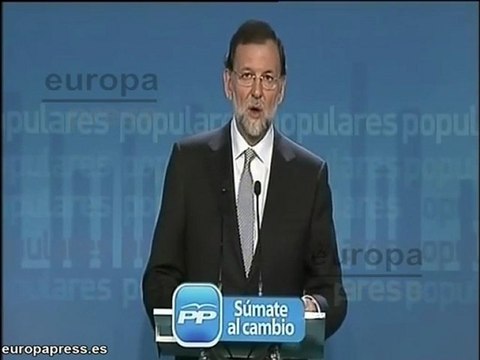 Rajoy: Gobernaré al servicio de España y los españoles