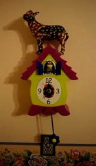 Haw Coo!  Donkey Clock