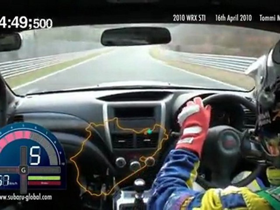 SUBARU WRX STI Nürburgring Challenge 2010_ In-car Movie