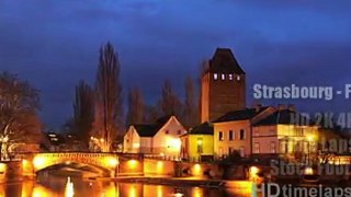 Strasbourg, France - HD 2K 4K Time Lapse Stock Footage Royalty-Free