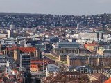 Stuttgart, Germany - HD 2K 4K Time Lapse Stock Footage Royalty-Free