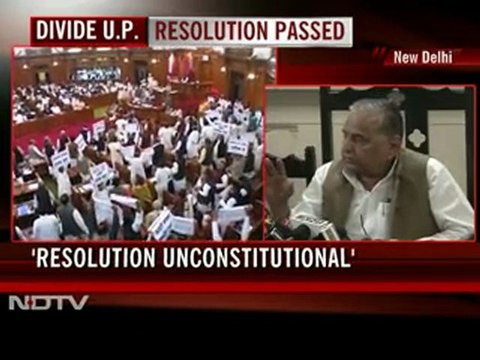 Motion on UP division: Mulayam slams Mayawati, says resolution unconstitutional