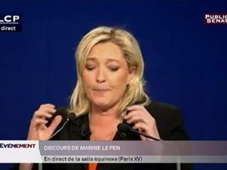 Discours de Marine Le Pen
