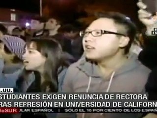 Exigen renuncia de rectora tras represión en EE.UU.