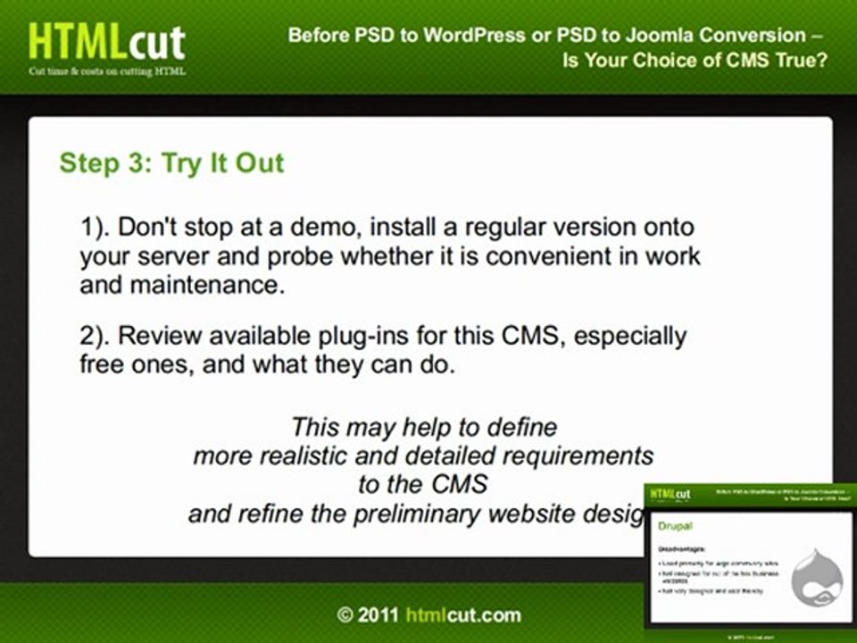 Before PSD to WordPress or PSD to Joomla Conversion - Is Your Choice of CMS True?