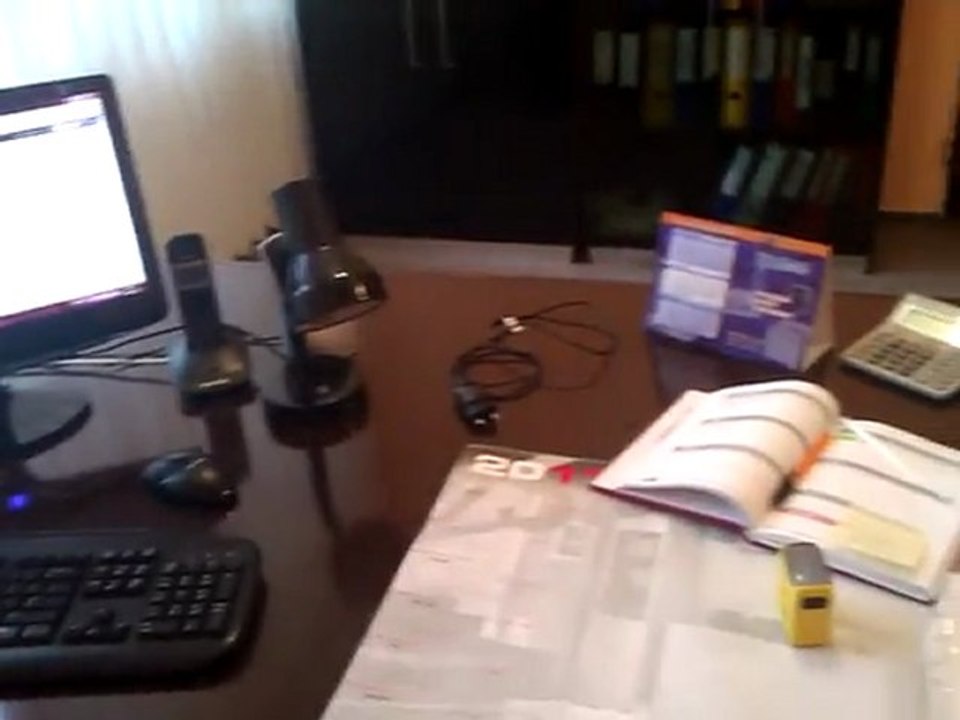 W pracy.