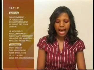 Journal Télévisé Mada / RTA / Madaplus - 19-11-11