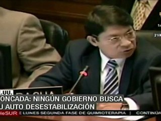 Moncada: Ningún gobierno busca su auto desestabilización