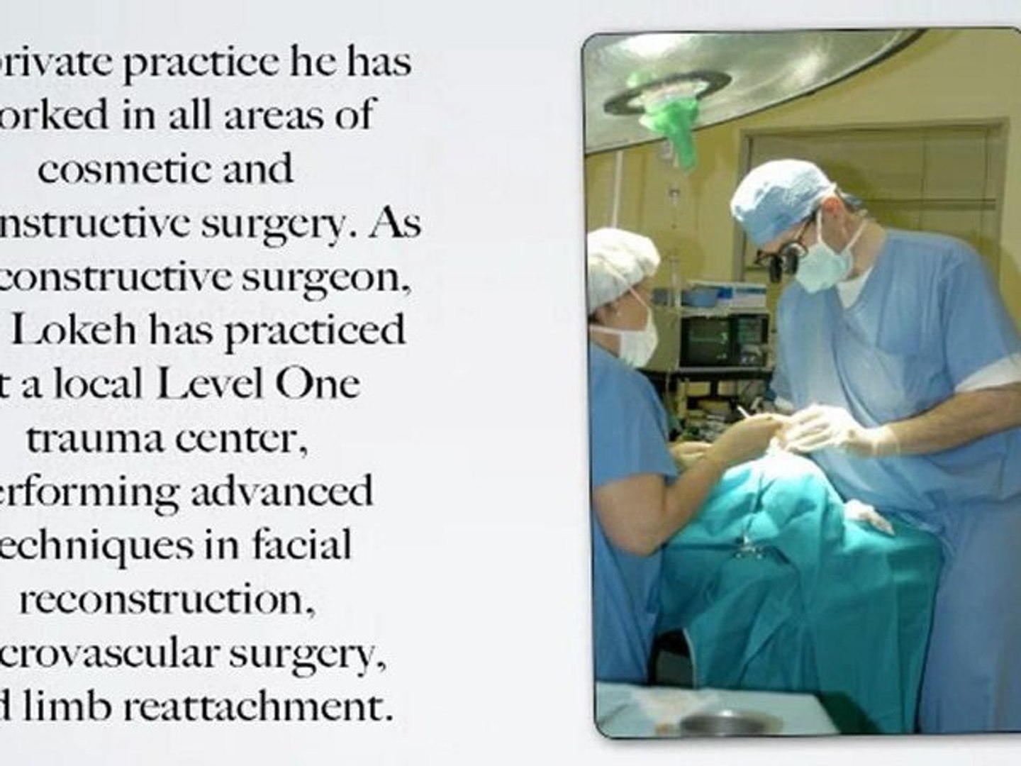 Dr Adam Lokeh | Lokeh Plastic Surgery