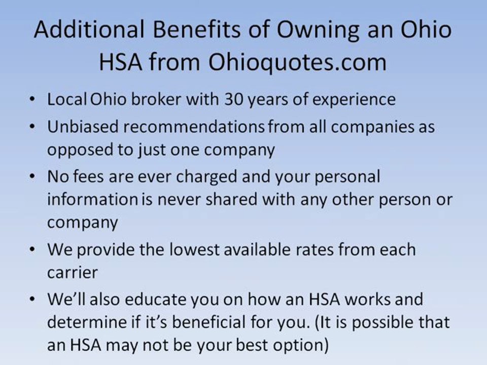 Ohio HSA Accounts