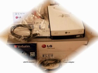 LG External 12xSuper Multi Blue Lightscribe Blu-Ray Rewriter