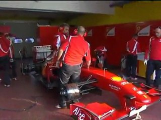 Sergio Campana prova la Ferrari F60 di Formula 1 a Vallelunga