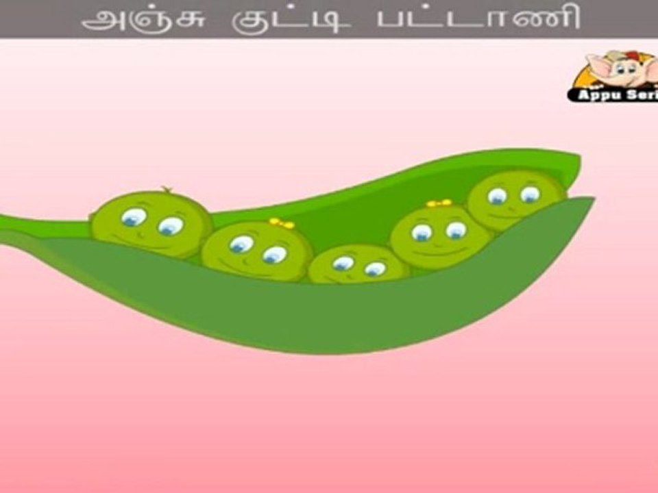 Anju Kutti Pattaani (Five Little Peas) - Nursery Rhyme with Lyrics