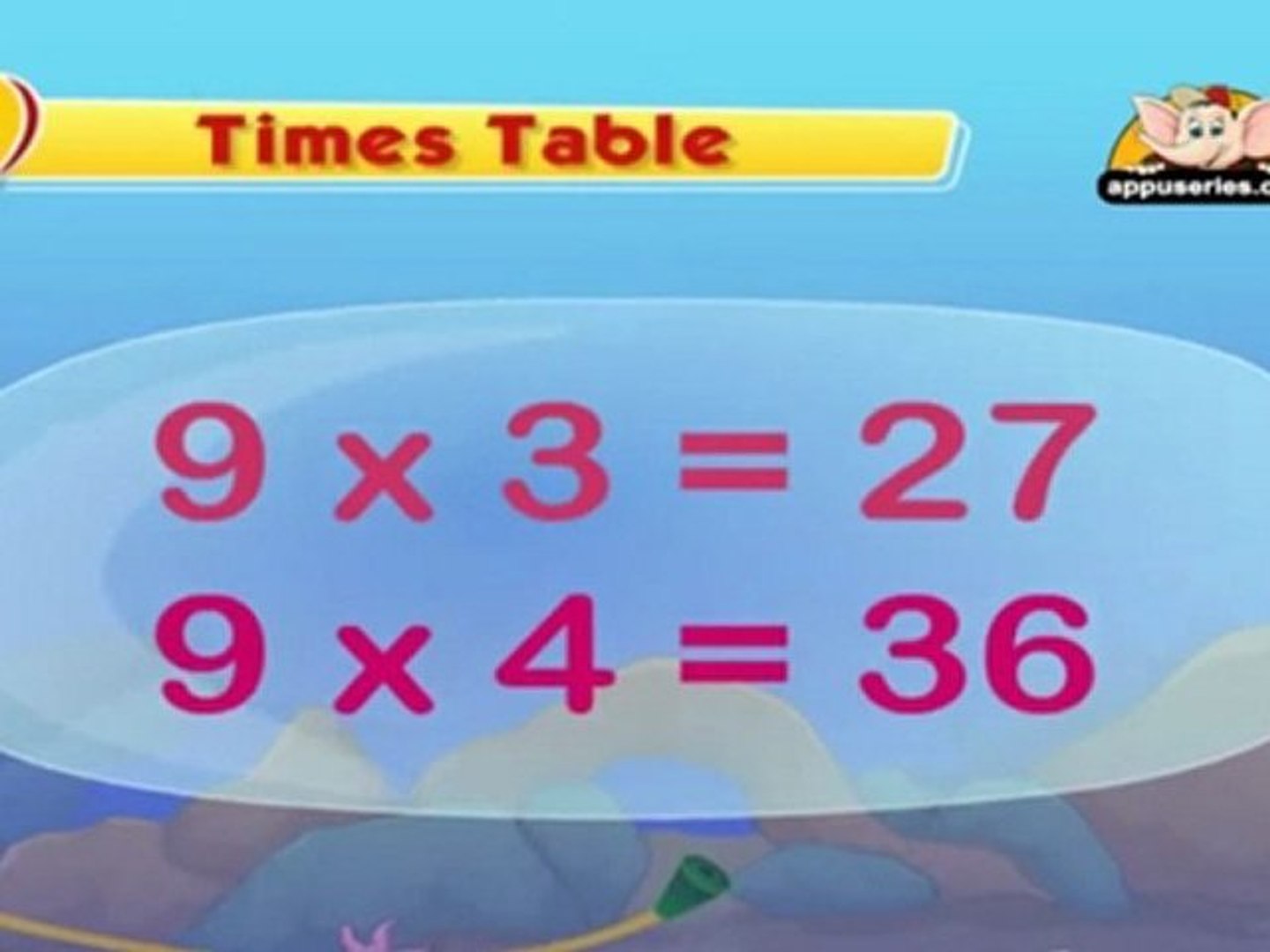 Learn Multiplication Table 9 Video Dailymotion