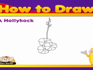 Learn to Draw Flower - Hollyhock