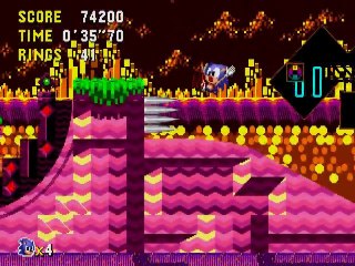 Test de Sonic CD ( Mega CD )