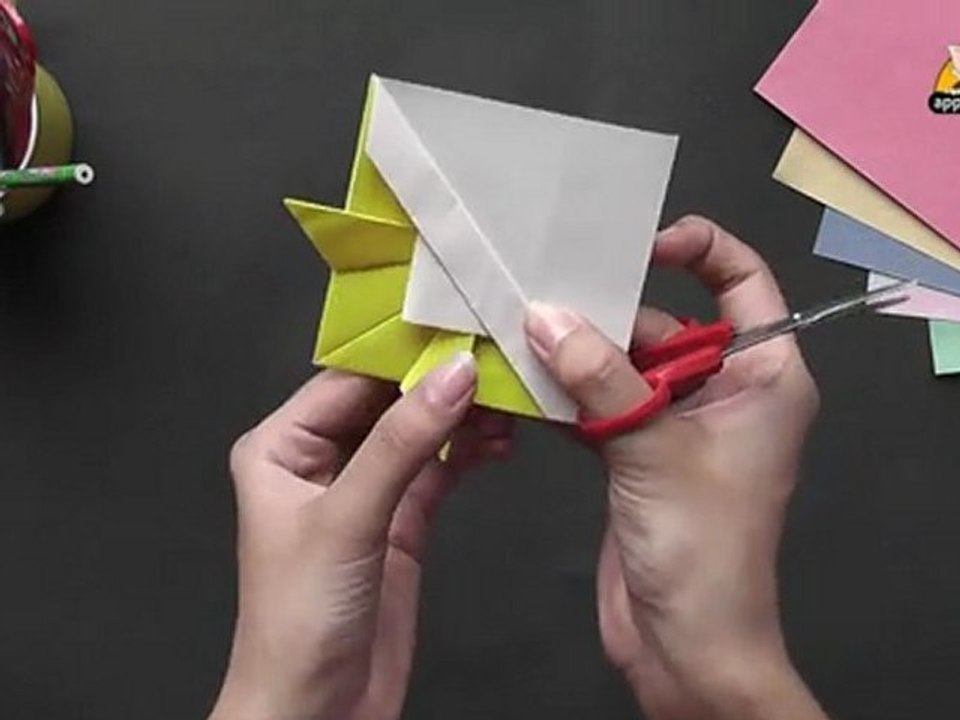Origami - Lets learn to make a Gold Fish