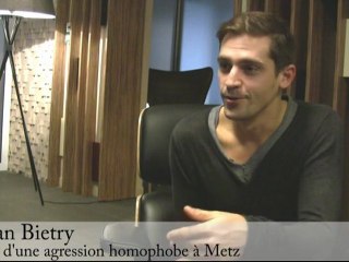Morgan, victime d'une agression homophobe à Metz
