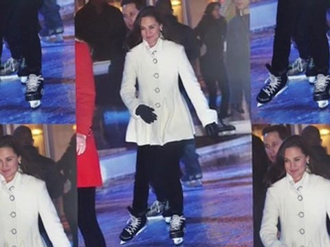 Pippa Middleton sur des patins à glace