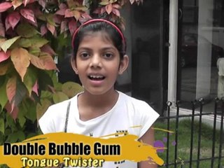 Double bubble gum - tongue twister