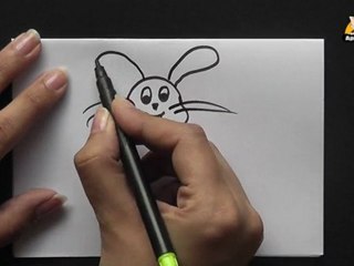 How to draw a Cartoon Rabbit