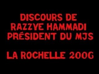 Discours de Razzye HAMMADI