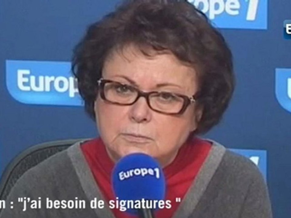 Boutin : "j'ai besoin de signatures"
