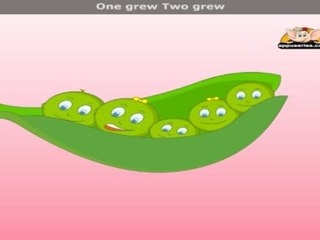 Five Little Peas with Lyrics - Nursery Rhyme
