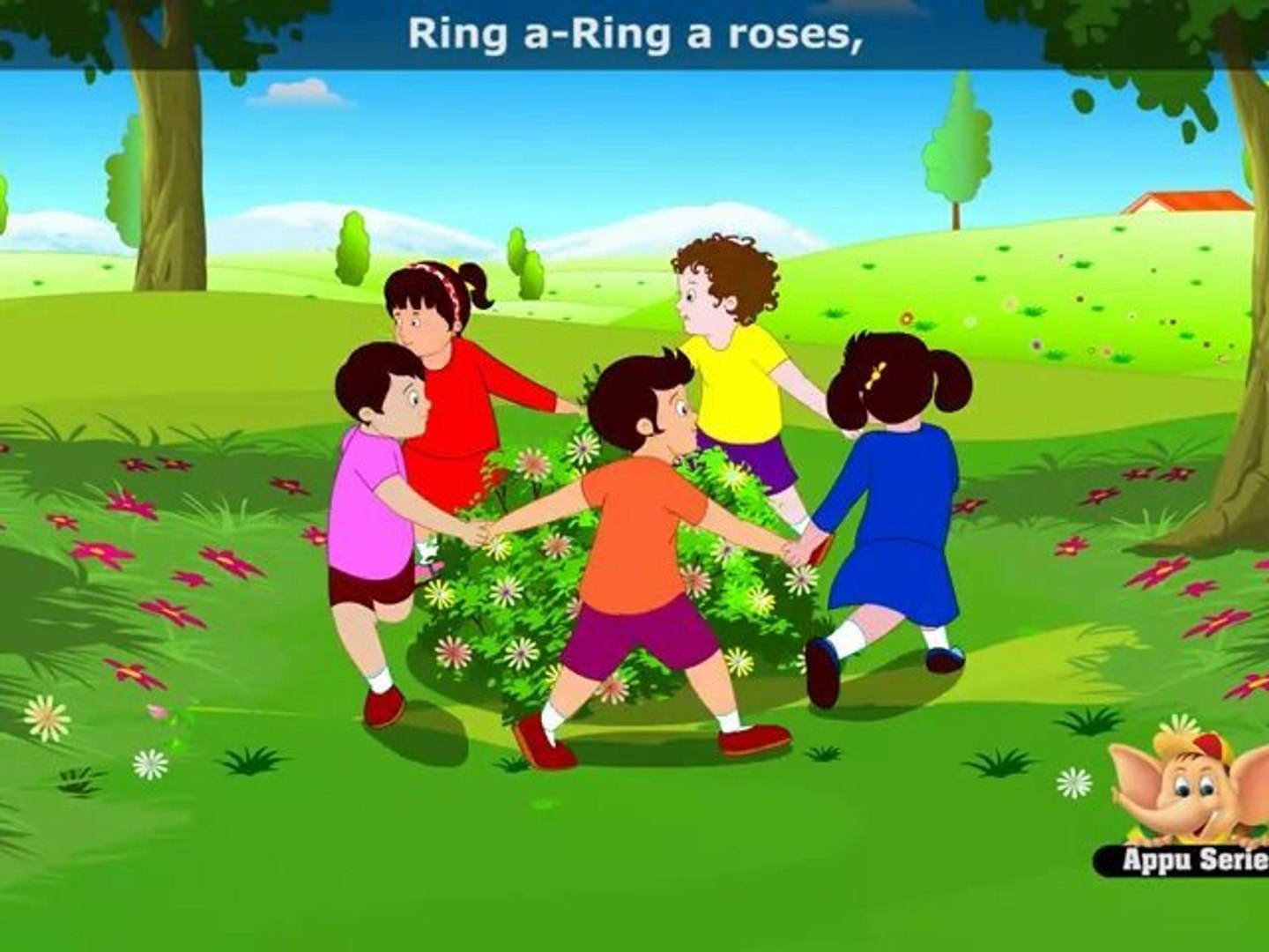 Ringa Ringa Roses - Nursery Rhyme with Lyrics - video Dailymotion