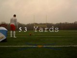 Phil Marfuggi November 22  Kicking Workout (KO, Long FG's 52 thru 57 yds and Vert Jump Demo)