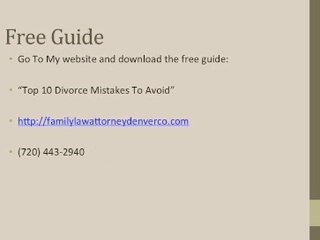 Divorce Attorney Denver Colorado